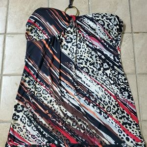 Dots S strapless top